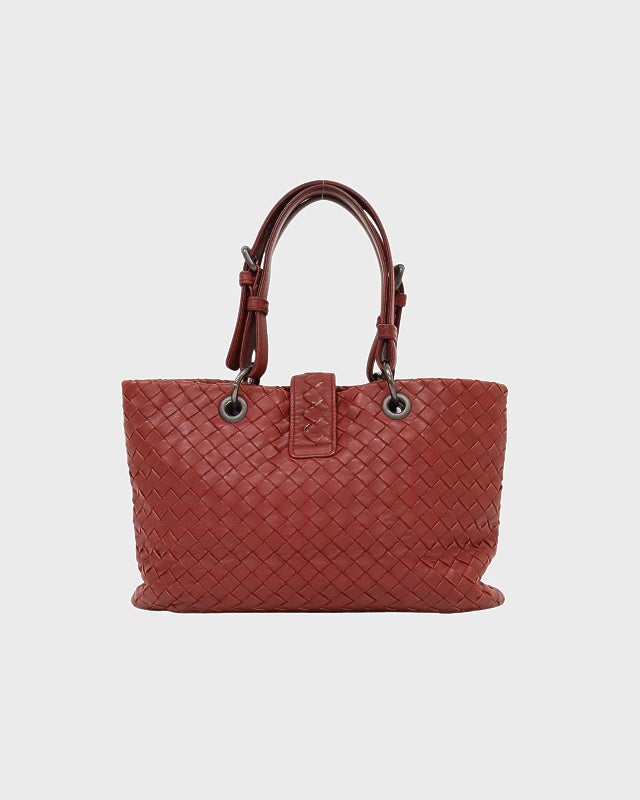 BOTTEGA VENETA イントレチャートレザーハンドバッグ | Hedy
