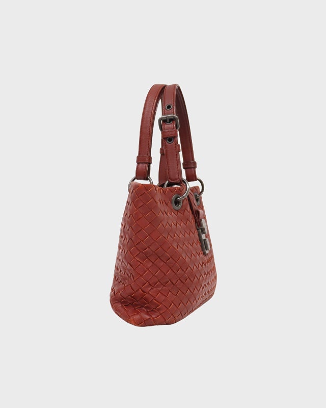 BOTTEGA VENETA イントレチャートレザーハンドバッグ | Hedy