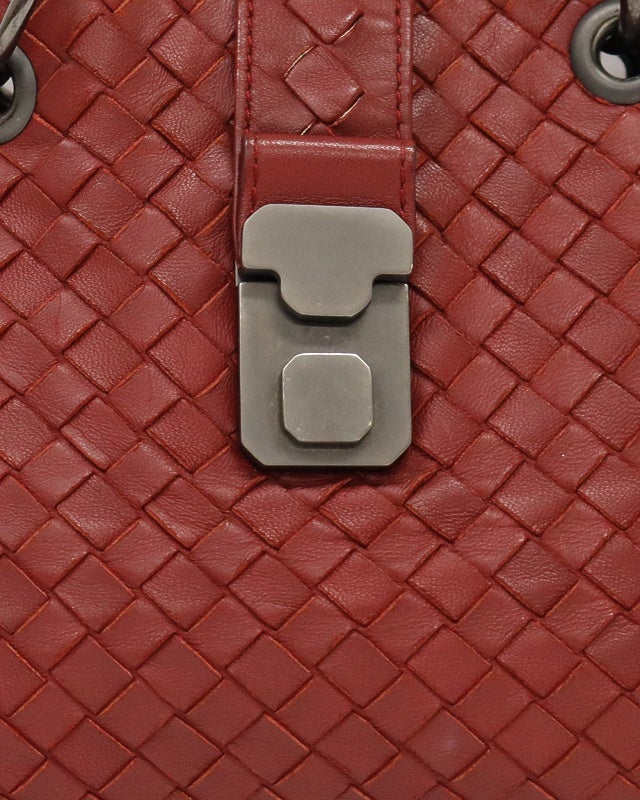 BOTTEGA VENETA イントレチャートレザーハンドバッグ | Hedy