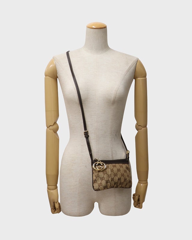 GUCCI GGキャンバスショルダーバッグ | Hedy
