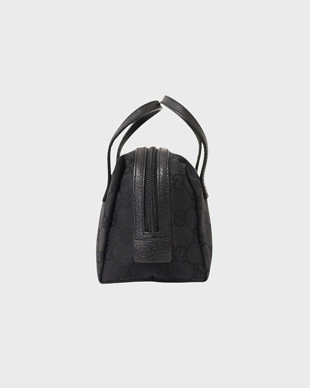 GUCCI GGキャンバス ミニハンドバッグ 黒 GUCCI GGキャンバスミニハンドバッグ | Hedy