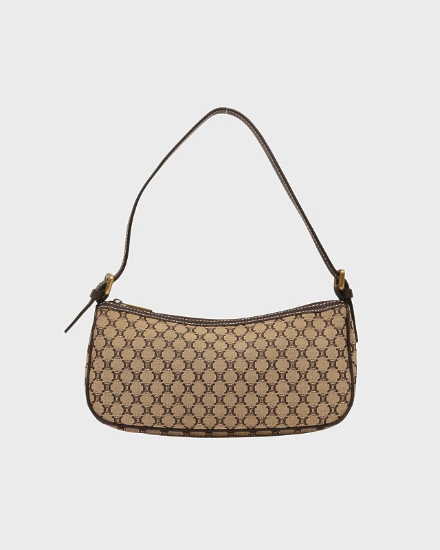 CELINE マカダム柄キャンバスワンショルダーバッグ | Hedy