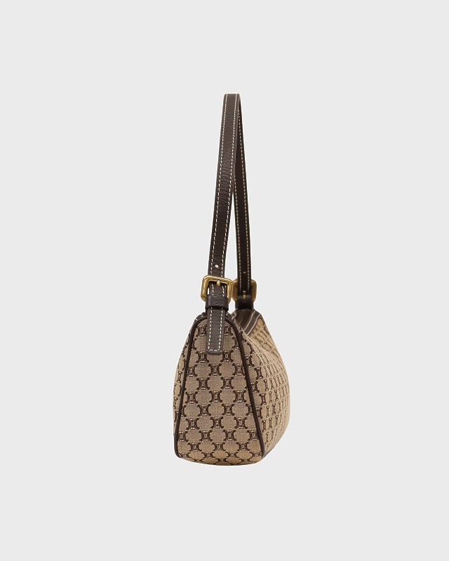 CELINE マカダム柄キャンバスワンショルダーバッグ | Hedy
