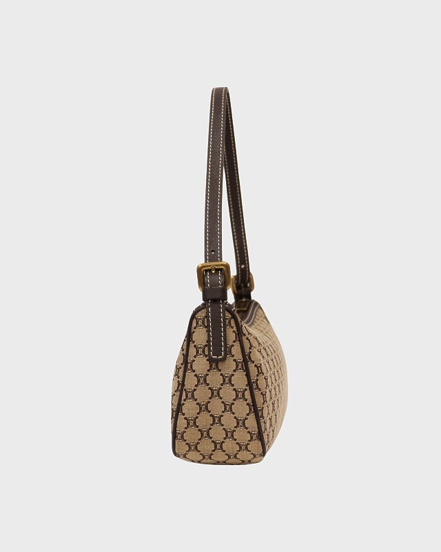 CELINE マカダム柄キャンバスワンショルダーバッグ | Hedy