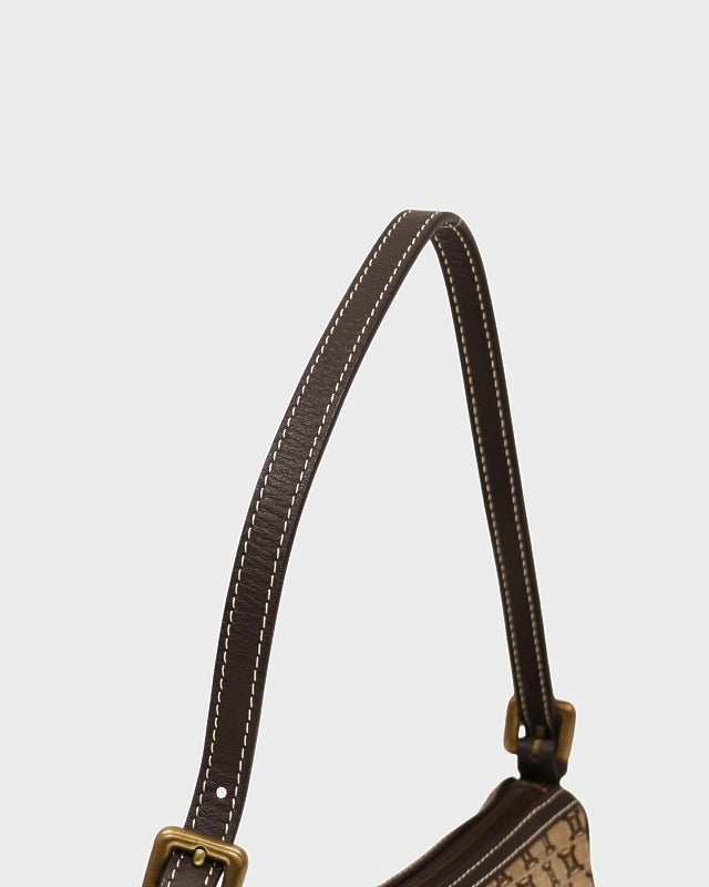 CELINE マカダム柄キャンバスワンショルダーバッグ | Hedy