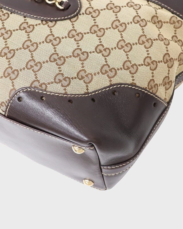 GUCCI グッチシマキャンバスレザートートバッグ | Hedy