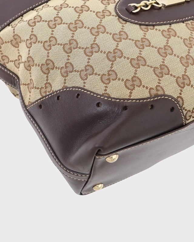 GUCCI グッチシマキャンバスレザートートバッグ | Hedy