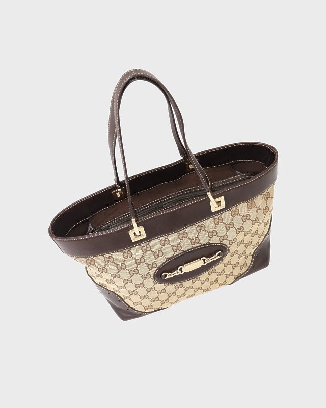 GUCCI グッチシマキャンバスレザートートバッグ | Hedy