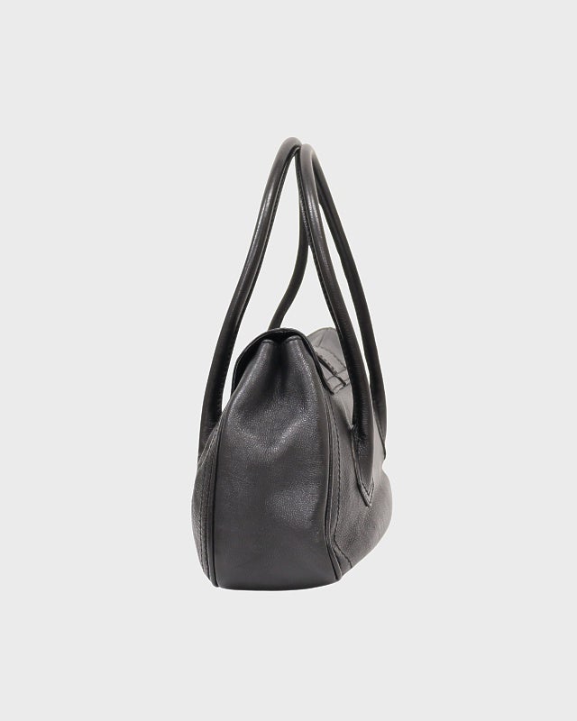 CELINE ロゴバックルレザーハンドバッグ | Hedy