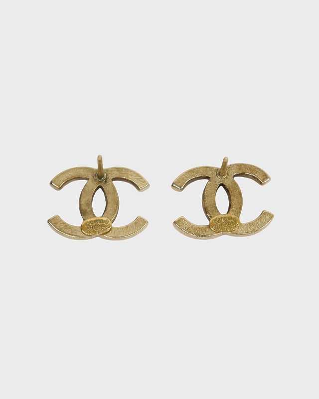 CHANEL COCOラインストーンピアス | Hedy