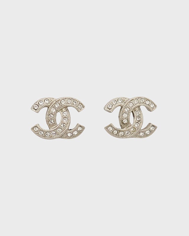 CHANEL COCOラインストーンピアス | Hedy