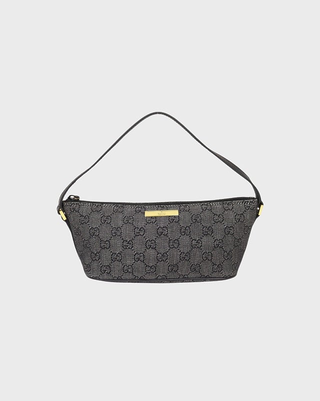GUCCI GGキャンバス ミニハンドバッグ 黒 GUCCI GGキャンバスミニハンドバッグ | Hedy