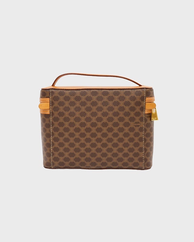 CELINE マカダム柄 バニティバッグ ハンドバッグ CELINE マカダム柄バニティバッグ | Hedy