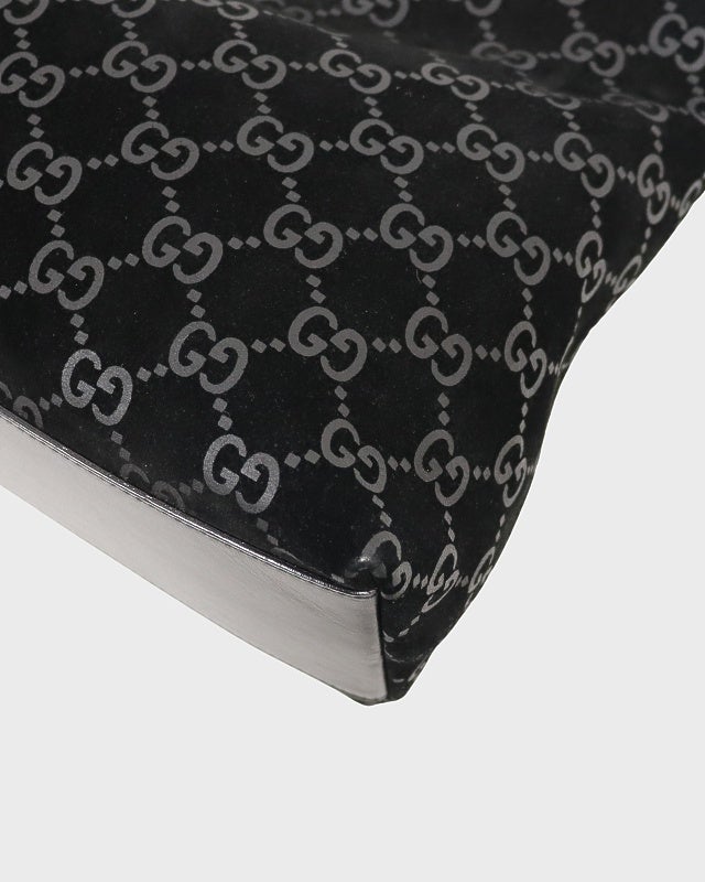 e*様 【難有り】グッチ 001・3007 スエード ハンドバッグ 5782北 GUCCI GGスエードワンショルダーバッグ | Hedy