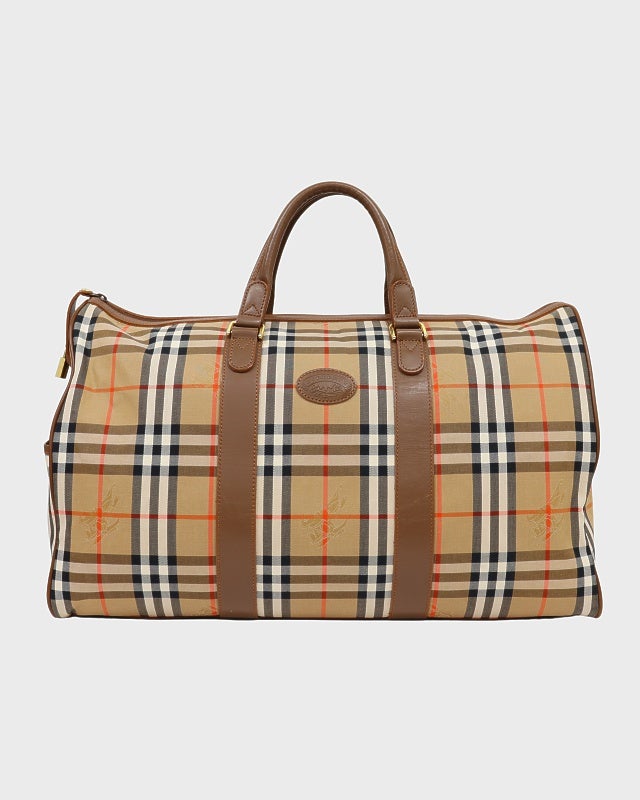 Burberry チェック柄 ミニボストンバッグ BURBERRY チェック柄ボストンバッグ | Hedy