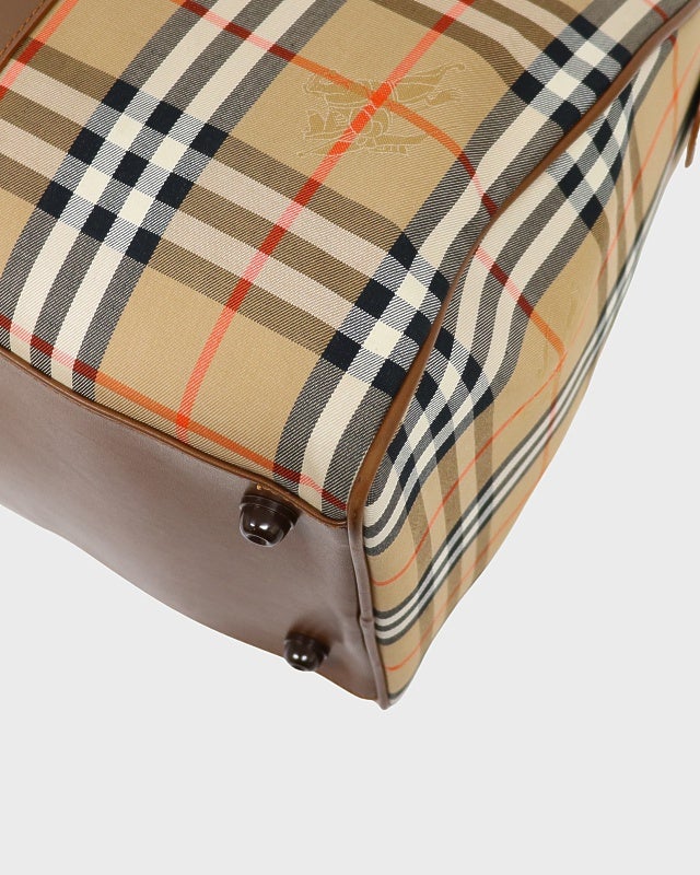 BURBERRY チェック柄ボストンバッグ | Hedy
