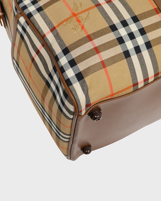 BURBERRY チェック柄ボストンバッグ | Hedy