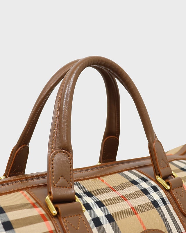 BURBERRY チェック柄ボストンバッグ | Hedy