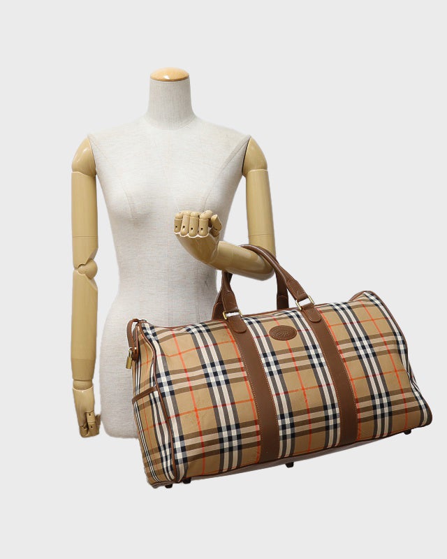 BURBERRY チェック柄ボストンバッグ | Hedy