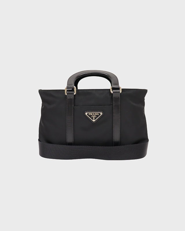 PRADA 三角ロゴ金具ナイロンレザー2Wayバッグ | Hedy