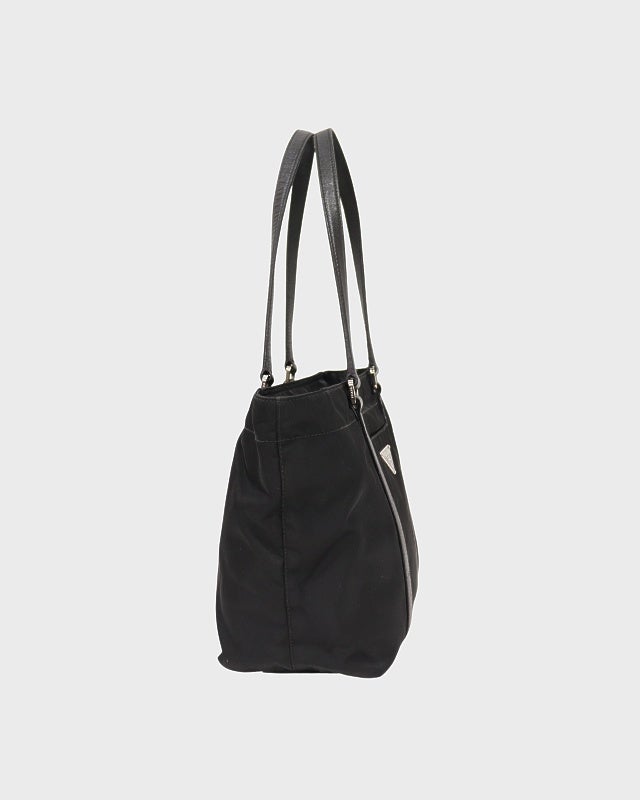 PRADA 三角ロゴ金具ナイロンレザートートバッグ | Hedy