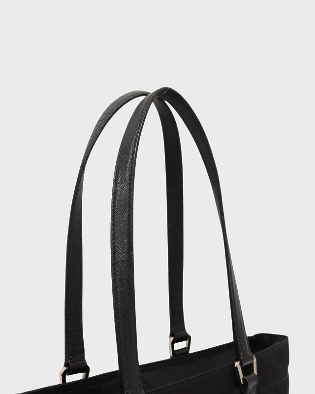 PRADA 三角ロゴ金具ナイロンレザートートバッグ | Hedy