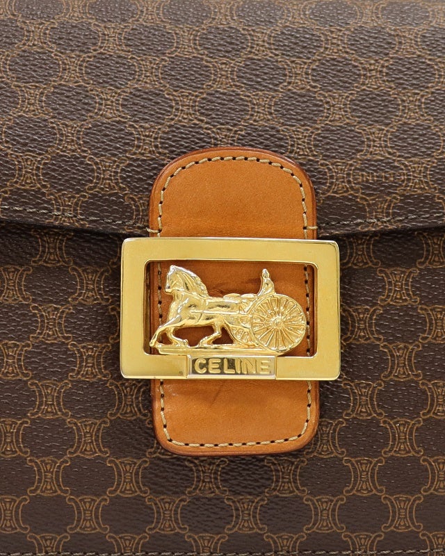CELINE マカダム柄馬車金具ショルダーバッグ | Hedy