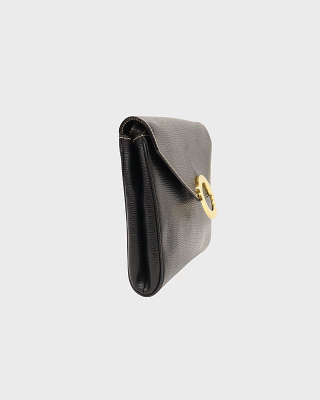 CELINE サークルロゴステッチレザーショルダーバッグ | Hedy