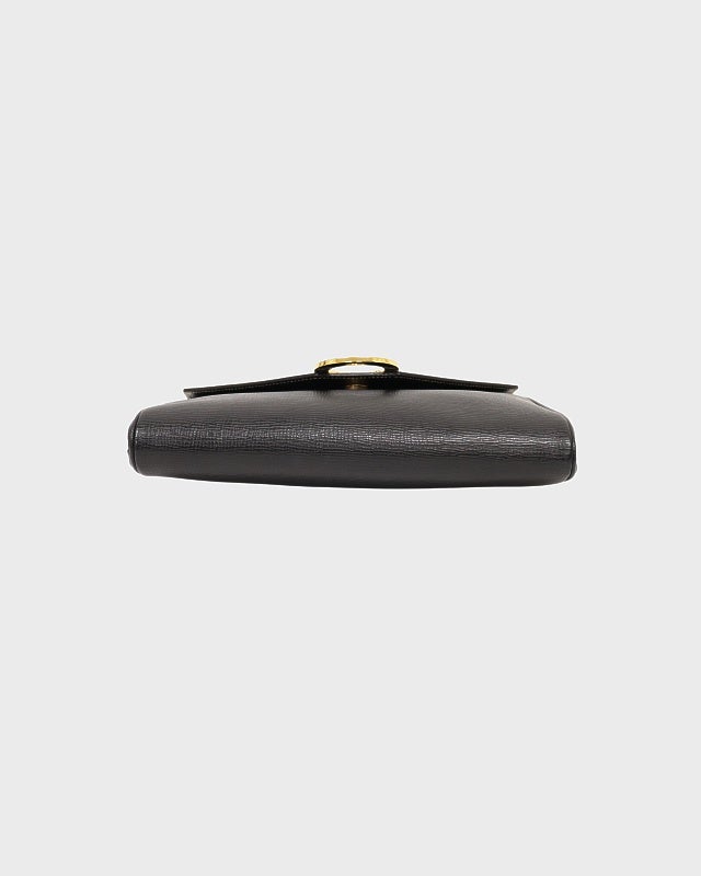 CELINE サークルロゴステッチレザーショルダーバッグ | Hedy