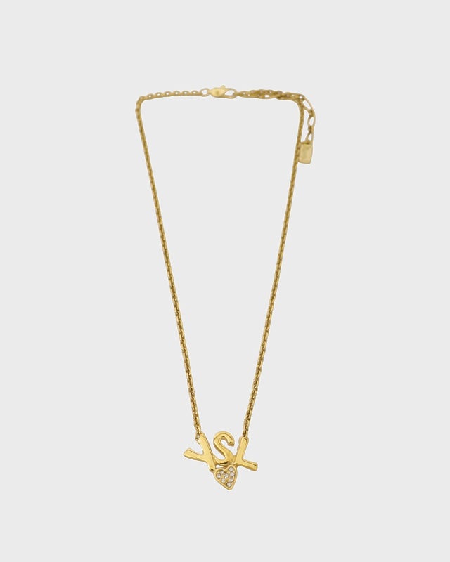 Saint Laurent ロゴチェーンネックレス | Hedy