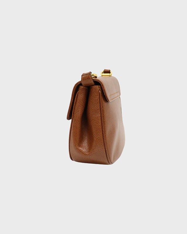Ferragamo ガンチーニ金具レザーショルダーバッグ | Hedy