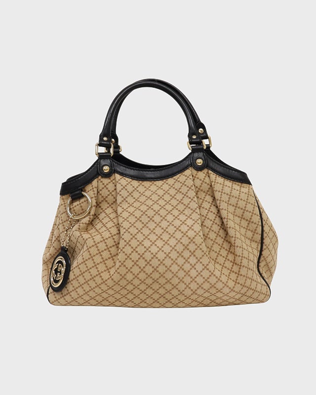 GUCCI ディアマンテスーキーハンドバッグ | Hedy