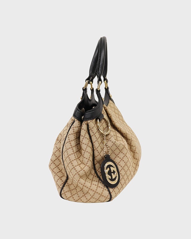 GUCCI ディアマンテスーキーハンドバッグ | Hedy
