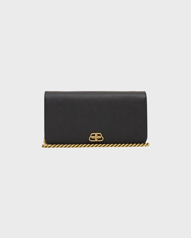 BALENCIAGA BBロゴレザーチェーンショルダーバッグ | Hedy