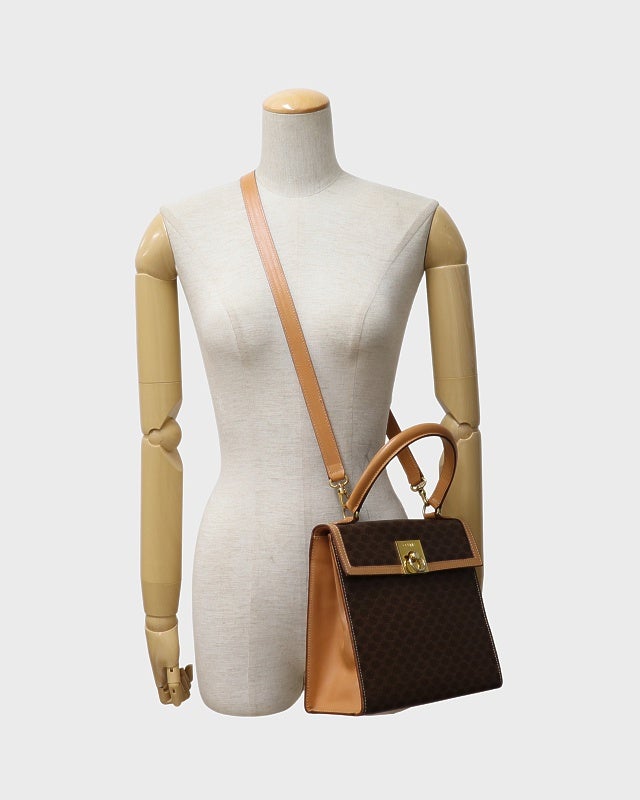 CELINE マカダム柄ガンチーニ金具2Wayバッグ | Hedy