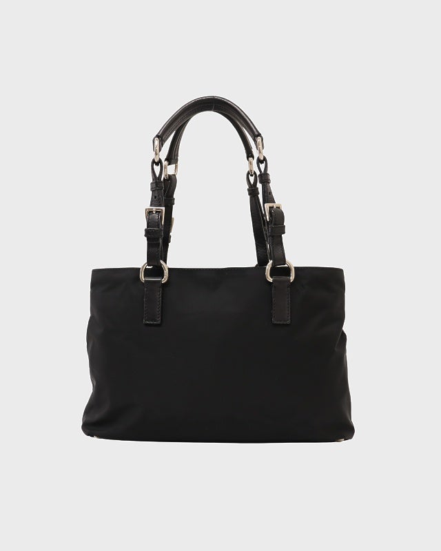 PRADA 三角ロゴ金具ナイロンレザートートバッグ | Hedy