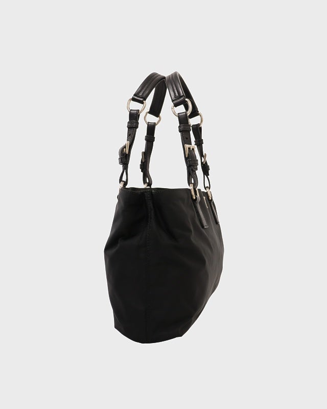 PRADA 三角ロゴ金具ナイロンレザートートバッグ | Hedy
