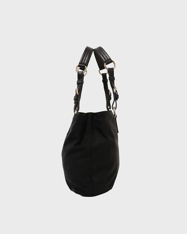 PRADA 三角ロゴ金具ナイロンレザートートバッグ | Hedy