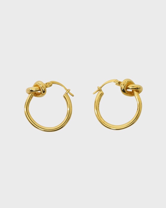 CELINE ノット スモールフープ ピアス | Hedy