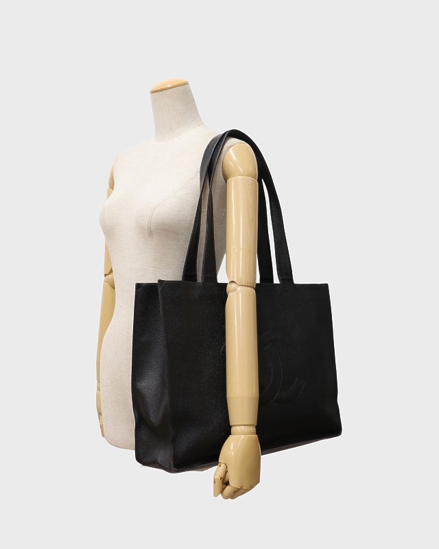 CHANEL COCOキャビアスキントートバッグ | Hedy