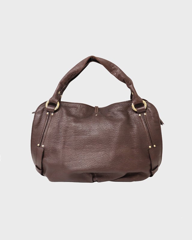 CELINE ビタースウィートレザーハンドバッグ | Hedy