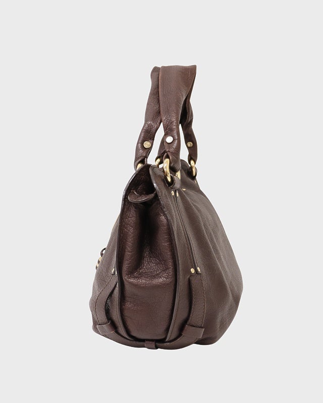 CELINE ビタースウィートレザーハンドバッグ | Hedy