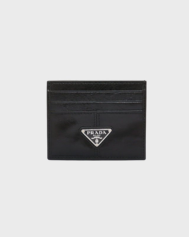 PRADA 三角ロゴ金具カードケース | Hedy