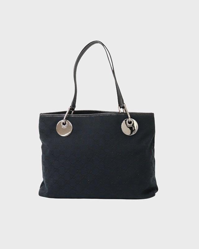 GUCCI ロゴ刻印レザーショルダーバッグ | Hedy