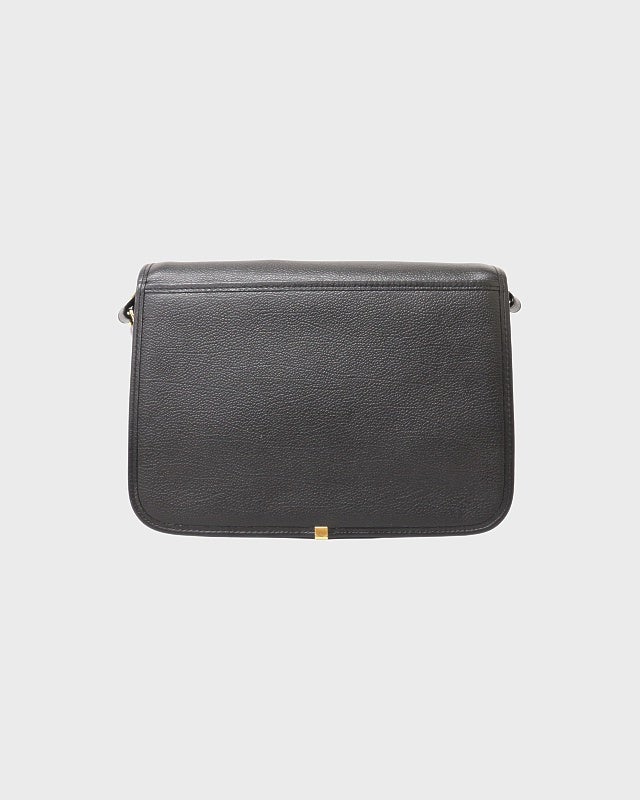 YSL ロゴステッチレザーショルダーバッグ | Hedy