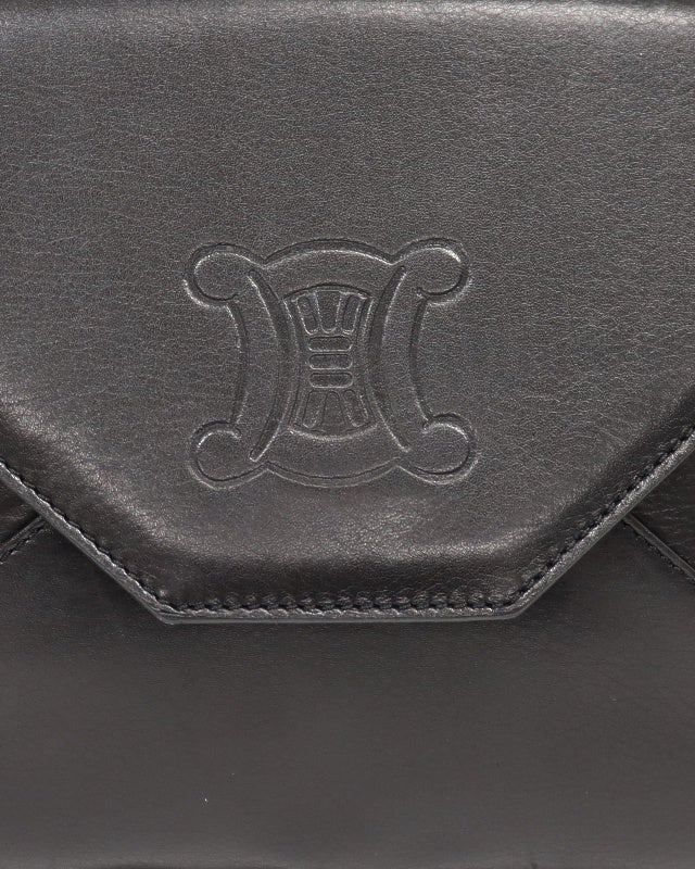 CELINE トリオンフレザーショルダーバッグ | Hedy