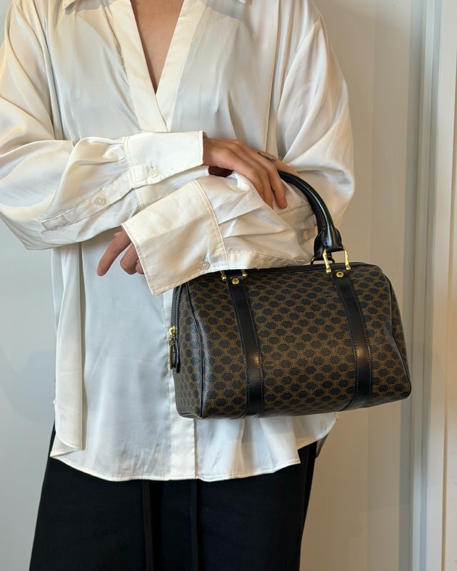 CELINE マカダム柄ボストンバッグ | Hedy