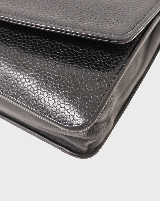 CHANEL キャビアスキンチェーンウォレット | Hedy