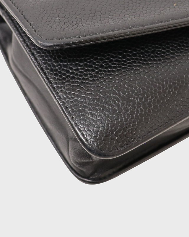 CHANEL キャビアスキンチェーンウォレット | Hedy