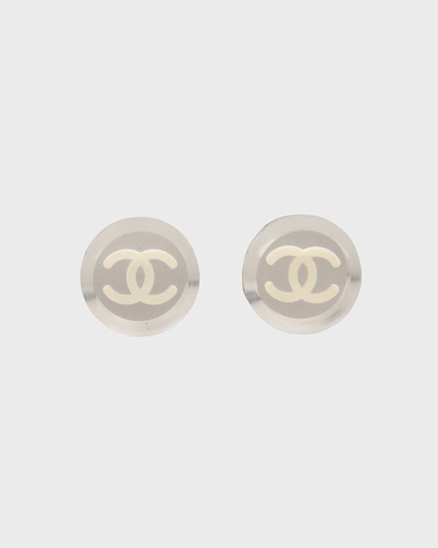 シャネル クリアロック型ピアス CHANEL COCOクリアピアス | Hedy